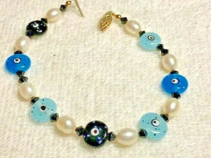 BLOOD RITUALS OF DELPHINE LALURIE, EVIL EYE BRACELET