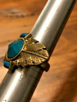 PHOENIX STONE, STONE AND LEAF RING