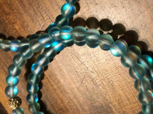 Tibetan Hidden Magic Bracelets, Blue Glowstones