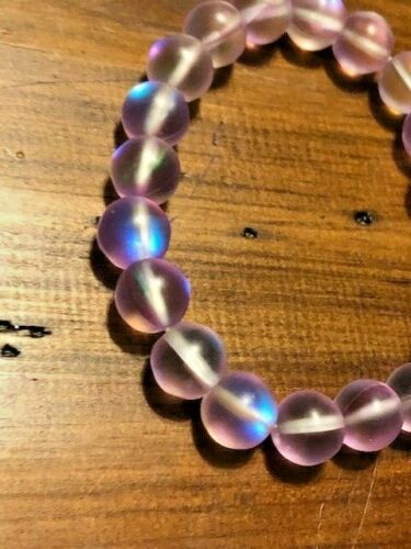 Tibetan Psychic Awakening Bracelets, Pinkish-Purple Glowstones