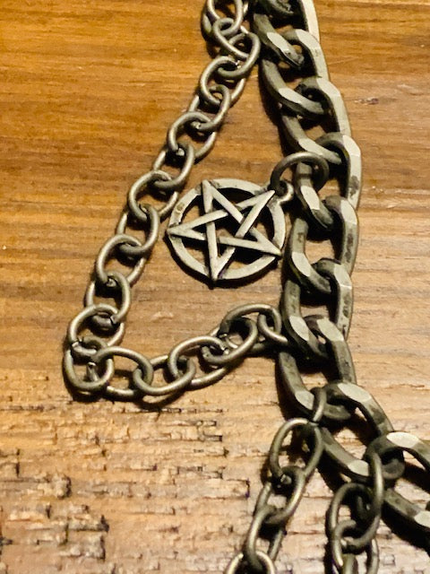 Triple-Casting Pentacle Necklace