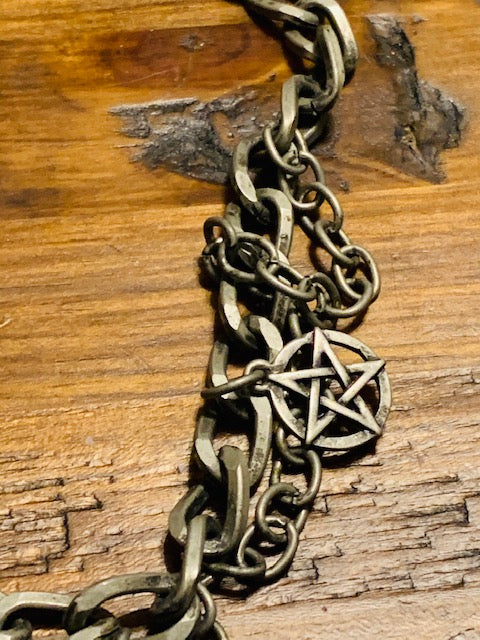 Triple-Casting Pentacle Necklace