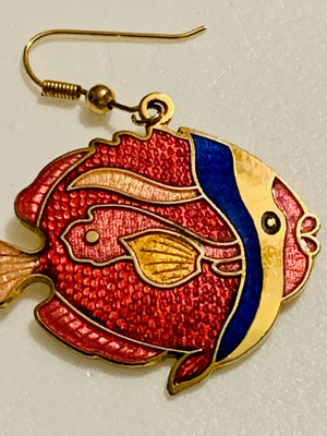 Asian Good Luck Fish Earrings