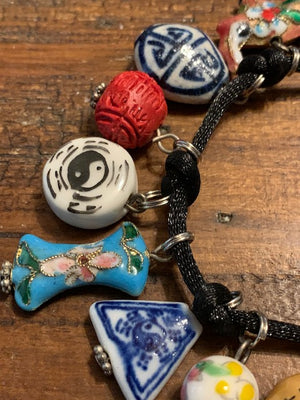 Luck in All Things vintage Asian Charm Bracelet