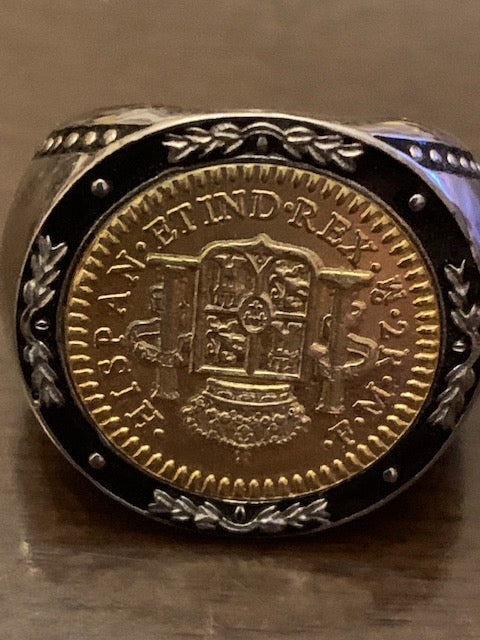 Extreme Wealth Mexican Coin Ring