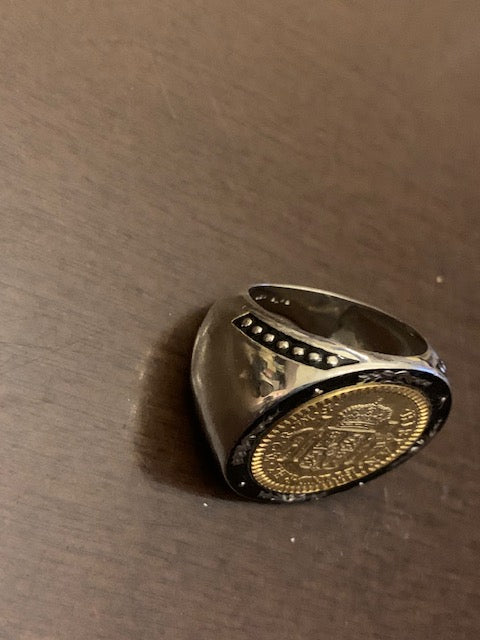 Extreme Wealth Mexican Coin Ring