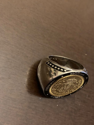 Extreme Wealth Mexican Coin Ring