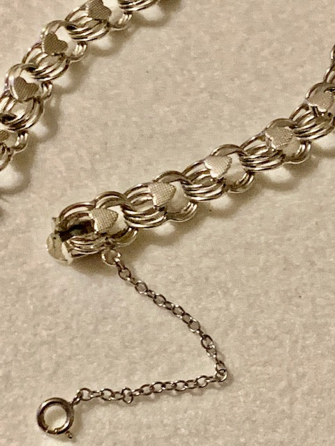 Zeta Magic Charm Bracelet w/Hearts-- Charms to Follow  (Bracelet Only)