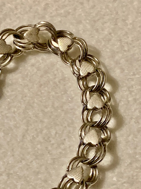 Zeta Magic Charm Bracelet w/Hearts-- Charms to Follow  (Bracelet Only)
