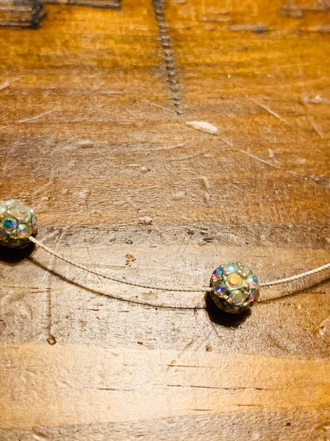 Summoning the Power and Magic of Aquarius (sparkling rhinestone ball necklace)